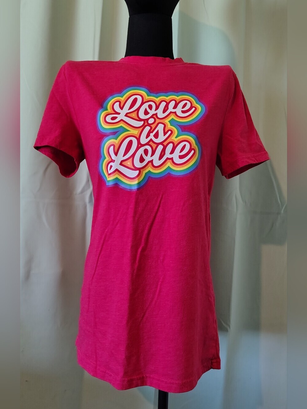 Love Is Love Pride Rainbow Graphic Tee - Red Unisex Small Limited Edition LGBTQ+
